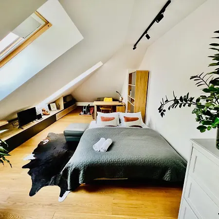 Bl - The Penthouse, 24hr Self Check-in, 2 Bedrooms, Fireplace, Ac, Panoramic View From Main Balcony, 3-minute Walk To Center Banská Bystrica